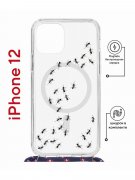 Чехол-накладка Apple iPhone 12  (598927) Kruche PRINT Муравьи
