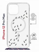 Чехол-накладка iPhone 12 Pro Max Kruche Magrope Print Муравьи