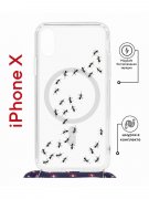 Чехол-накладка iPhone X/XS Kruche Magrope Print Муравьи