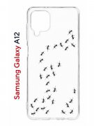 Чехол-накладка Samsung Galaxy A12 (608589) Kruche PRINT Муравьи