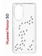 Чехол-накладка Huawei Honor 50/Nova 9 Kruche Print Муравьи