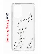 Чехол-накладка Samsung Galaxy A52 Kruche Print Муравьи