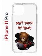 Чехол-накладка iPhone 11 Pro Kruche Print Не бери мой телефон