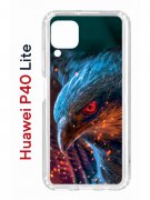 Чехол-накладка Huawei P40 Lite Kruche Print Орел