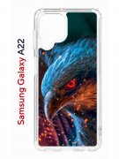 Чехол-накладка Samsung Galaxy A22 (606545) Kruche PRINT Орел