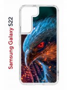 Чехол-накладка Samsung Galaxy S22 (610633) Kruche PRINT Орел