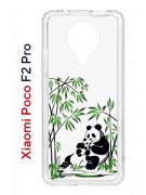 Чехол-накладка Xiaomi Poco F2 Pro (593962) Kruche PRINT Панды