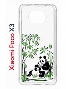Чехол-накладка Xiaomi Poco X3/Poco X3 Pro Kruche Print Панды