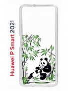 Чехол-накладка Huawei P Smart 2021 (594564) Kruche PRINT Панды