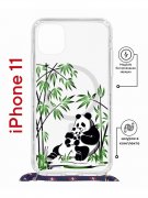 Чехол-накладка Apple iPhone 11 (598920) Kruche PRINT Панды