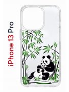 Чехол-накладка Apple iPhone 13 Pro (606543) Kruche PRINT Панды