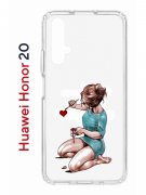 Чехол-накладка Huawei Honor 20/Nova 5T Kruche Print Рисуя любовь