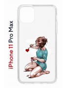 Чехол-накладка iPhone 11 Pro Max Kruche Print Рисуя любовь