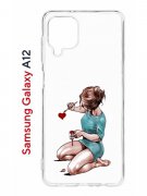 Чехол-накладка Samsung Galaxy A12 (608589) Kruche PRINT Рисуя любовь