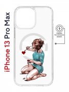 Чехол-накладка Apple iPhone 13 Pro Max (610637) Kruche PRINT Рисуя любовь