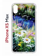 Чехол-накладка iPhone XS Max Kruche Print Ромашки у ручья