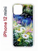 Чехол-накладка iPhone 12 mini Kruche Print Ромашки у ручья