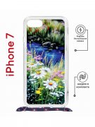 Чехол-накладка Apple iPhone 7 (598922) Kruche PRINT Ромашки у ручья