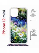 Чехол-накладка Apple iPhone 12 mini (598926) Kruche PRINT Ромашки у ручья