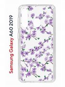 Чехол-накладка Samsung Galaxy A60 2019 Kruche Print Сакура