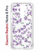 Чехол-накладка Xiaomi Redmi Note 8 Pro Kruche Print Сакура
