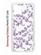 Чехол-накладка Samsung Galaxy Note 10 Lite Kruche Print Сакура
