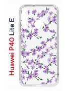 Чехол-накладка Huawei P40 Lite E/Honor 9C Kruche Print Сакура