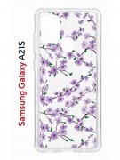 Чехол-накладка Samsung Galaxy A21S Kruche Print Сакура