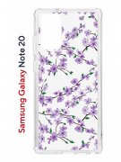 Чехол-накладка Samsung Galaxy Note 20 Kruche Print Сакура
