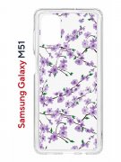 Чехол-накладка Samsung Galaxy M51 Kruche Print Сакура