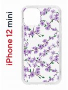 Чехол-накладка iPhone 12 mini Kruche Print Сакура