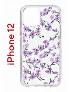 Чехол-накладка iPhone 12/12 Pro Kruche Print Сакура