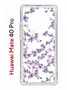 Чехол-накладка Huawei Mate 40 Pro Kruche Print Сакура