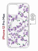 Чехол-накладка iPhone 12 Pro Max Kruche Magnet Print Сакура