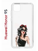 Чехол-накладка Huawei Honor 9S/Y5p 2020 Kruche Print Фэшн леди