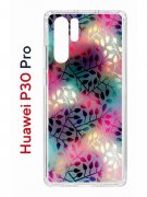 Чехол-накладка Huawei P30 Pro Kruche Print Цветные листья