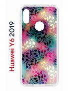 Чехол-накладка Huawei Y6 2019/Y6s 2019/Honor 8A/8A Pro Kruche Print Цветные листья