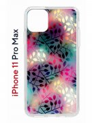 Чехол-накладка iPhone 11 Pro Max Kruche Print Цветные листья