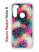 Чехол-накладка Xiaomi Redmi Note 8 Kruche Print Цветные листья