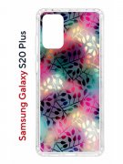 Чехол-накладка Samsung Galaxy S20 Plus Kruche Print Цветные листья