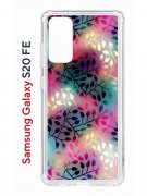 Чехол-накладка Samsung Galaxy S20 FE Kruche Print Цветные листья