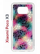 Чехол-накладка Xiaomi Poco X3/Poco X3 Pro Kruche Print Цветные листья