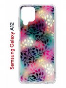 Чехол-накладка Samsung Galaxy A12 Kruche Print Цветные листья