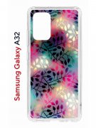 Чехол-накладка Samsung Galaxy A32 (598888) Kruche PRINT Цветные листья