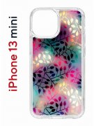 Чехол-накладка Apple iPhone 13 mini (606541) Kruche PRINT Цветные листья
