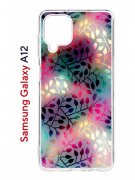 Чехол-накладка Samsung Galaxy A12 (608589) Kruche PRINT Цветные листья