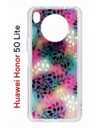 Чехол-накладка Huawei Nova 8i (610636) Kruche PRINT Цветные листья