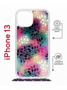 Чехол-накладка Apple iPhone 13 (610629) Kruche PRINT Цветные листья