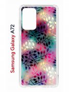 Чехол-накладка Samsung Galaxy A72 Kruche Print Цветные листья