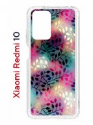 Чехол-накладка Xiaomi Redmi 10 (612846) Kruche PRINT Цветные листья